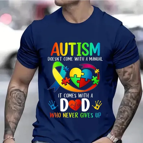 Herren bekleidung Autismus Mama Papa kommt nicht T-Shirts Autismus Awarenes Männer y2k Tops Autismus