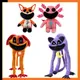 2024 neue lächelnde Tiere Spiel Serie Plüschtiere Terror Monster großen Mund lila Katze