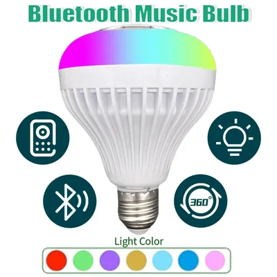 Ampoules de musique Bluetooth GB haut-parleur ampoule LED télécommande sans fil boule magique
