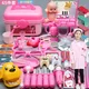 Kids Simulation Doctor Toy Set Tool Pretend Play Medical Box Trolley Box Girl Nurse Injection