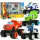 Jouets de voiture monstre flamme et machine camion concasseur russe figurine de véhicules Blaze