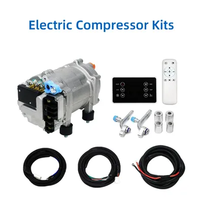 Camper Rv Truck Car Electric Air Conditioner Compressor Conversion Repair Replacement Kit 12v 650w Cooling Capacity 2200w