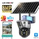 LS VISION 4K 8MP Doppio Schermo Telecamera Solare Esterna Senza Fili 4G/WiFi PTZ Doppia Lente di