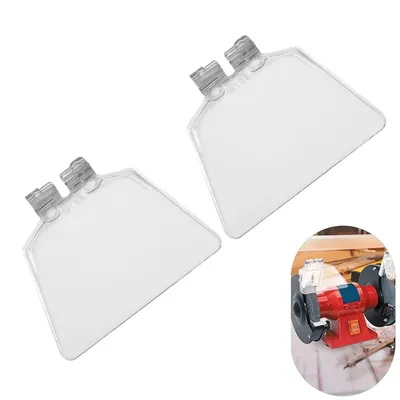 2pcs Replacement Transparent Guard Bench Grinder Eye Protection Safety Shields For Bench Type 125