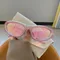 Beliebte Damen Sonnenbrille 2024 Punk Sonnenbrille einzigartige ovale Sonnenbrille Männer Brille Sonnenbrillen Spiegel bunte y2k Brillen