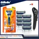 Original Gillette Fusion Razor for Men Face Hair Beard Shaving Manual Shaver Cassettes Replacement