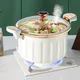 8L Cooking Pot with Lid Pressure Cooking Pot Rice Cooker Slow Cooker Pasta Instant Noodle Pot Stew