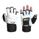 Gants de boxe demi-doigt pour enfants sac de sable de frappe protection d'entraînement fitness