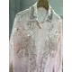 Chemise de Luxe à Paillettes et Diamants pour Femme Blouse Rose à Manches sulf Nouvelle Collection