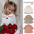 Ks Spring Baby Girls Cotton Princess Dress Toddler Girls Long Sleeve Academy Pastoral Style Flower