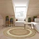 Carpets for Living Room Decoracion Jute Round Rug 100% Natural Jute Braided Style Rug Reversible