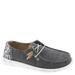 Hey Dude Wendy Heathered Slub Tropical - Womens 7 Grey Slip On Medium