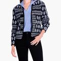 Nic + Zoe Quilted Eclipse Knit Jacket - Blue