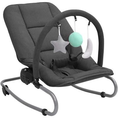 Vidaxl - Babywippe Anthrazit Stahl Image