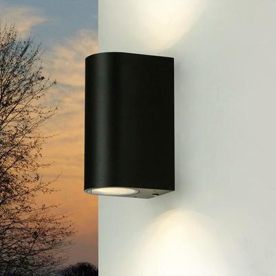 Licht-erlebnisse - Schwarze Wandlampe Außen Up & Down aalborg GU10 Image
