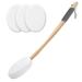 Uqiangy Lotion Applicator for Back 3 in 1 Shower Brush Sponge Set for Shower Long Handle Body Brush Shower Brush for Men and Women (Black)