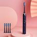 InsCrazy Electric Toothbrush Powered Battery Long-Lasting With 1200mAh Lithium Battery Rechargeable IPX7 Waterproof Smart Charging 4 Replacement Brush Heads Available In 7 Colors For Adults