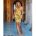 Boston Proper - Floral Embroidered Sequin Sheath Dress Yellow - 4