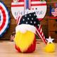 Elevate Your Independence Day Celebration with this Adorable American Gnome Figurine - Featuring a Patriotic Long Hat and No-Face Doll Design for The Fourth of July/Memorial Day