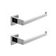 2 Pcs Hand Towel Holder Bath Towel Ring Bathroom Towel Rack Kitchen Square Hand Towel Bar Hangers Stainless Steel Wall Mounted 2 Pack Brushed Nickel Gold Black Chrome