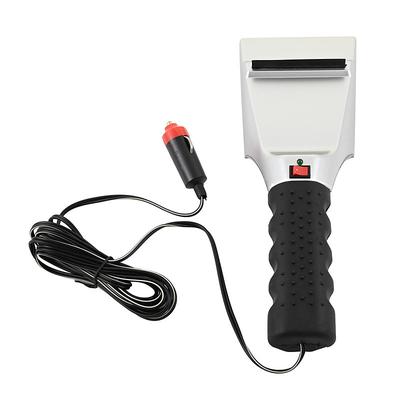 Heated Car Winter Windshield Electric Snow and Non-Scratch Ice Scraper 12 Volt Heated Snow Scraper for Melting Ice