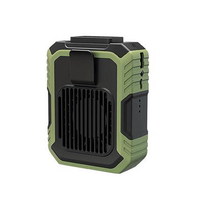 Waist Clip Fan with Power Bank – Anti-Drop Shock Absorption Bladeless Cooling Fan with Polymer Battery