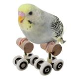 SPRING PARK Bird Puzzle Toys Bird Toy Mini Roller Skates Toy for Small Medium Parrots Bird Intelligence Training Toys Parrot Educational Wooden Toys