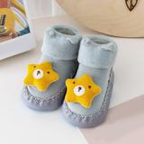 eczipvz Toddler Shoes Autumn and Winter Comfortable Baby Toddler Shoes Cute Cartoon Pattern Rabbit Star Bow Tennis Shoes Toddler Girls Grey