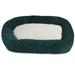 Majestic Pet Sherpa Villa Velvet Bagel Pet Bed for Dogs Calming Dog Bed Washable Medium Marine