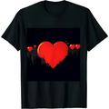 Laugh-Out-Loud Valentine s Day Heart Graphic T-Shirt in Timeless Black