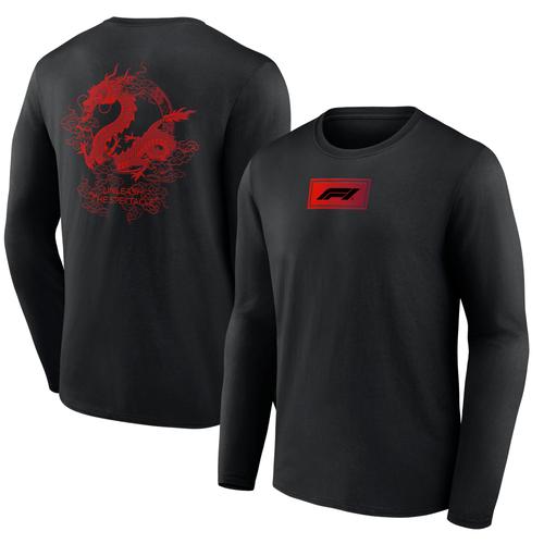 T-shirt à manches longues graphique Formula 1 Unleash The Dragon - Noir - Unisexe - Homme Taille: L