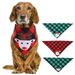 SPRING PARK Dog Christmas Bandana Classic Outfits Plaid Pet Scarf Bibs Kerchief Merry Christmas Santa Snowman for Small Medium Large Dogs Cats Pets
