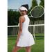 Women s Sexy Tennis Dress Sleeveless Workout Golf Dress Built-in Shorts Pocket Sleeveless Athletic Dresses Tennis Dress Women s sportswear