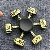 Alloy Metal Hand Spinner Stress Relief Decompression Toy For Kids Adults Fingertip Gyro(Bronze) Toys Fidget Finger Spinner Hammer