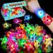 24 Pack LED Light Up Fidget Spinner Bracelets - Fun and Stress-Relieving Party Favors for Kids 8-12 - Easter Goodie Bag Stuffers -