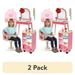 (2 pack) SVAN Hair Salon Wooden Play Set - Full Vanity Mirror Playset w Chair & Rolling Cart- Includes Blow Dryer Brush Styling Cutting Tools & More