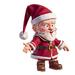 Baocc Desktop Ornament on Sale Christmas Santa Figurine | Christmas Figures Resin Santa Doll with Beard and Hat Bright Color Classic Santa Doll Window Display Props Room Fireplace Decor Home Decor B