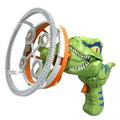 YOLOKE Electric Children s Fan Dinosaur Bubble Machine Electric Dinosaur Bubble Machine Electric Dinosaur Colorful Bubble Machine Set Dinosaur Bubble Blower(Green)