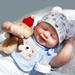 20-Inch Lifelike Reborn Baby Dolls - Sweet Smile Real Life Realistic-Newborn Soft Body Realistic Newborn Baby Dolls Sleeping Baby Boy-Best Gift for Kids Age 3+