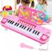 Kids Keyboard Piano Electric Piano with Microphone Keyboard Digital Music Instrument Piano Toy Keyboard Gifts for Beginners with Music Stand Microphone