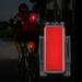 GNFQXSS USB Rechargeable Bike Tail Light - Super Bright Model Bicycle Rear Light - IP67 Red Tail Light Backpack Lamp Helmet Lamp Black