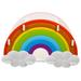 Silicone Rainbow Pen Holder 3-Compartment Desk Organizer for Home Office