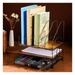 Desk Organizers File Organizer For Desk Wood Desk Organizer Desktop File Organizer With Drawer With 5 Upright File Holder Sorters For Office Supplies Folder Organizer