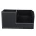 Crayon Container Desk Pencil Holder PU Leather Desktop Organizer