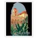 Palermo Sicily (Sicilia) Italy - Vintage Travel Poster c.1920 - Fine Art Matte Paper Print (Unframed) 11x14in