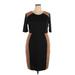RN Studio By Ronni Nicole Casual Dress - Sheath: Brown Color Block Dresses - Women's Size 18