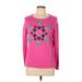 Crown & Ivy Pullover Sweater: Pink Tops - Women's Size Large Petite