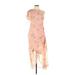 Banana Republic Cocktail Dress: Pink Brocade Dresses - Women's Size 10