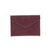 Rebecca Minkoff Leather Clutch: Pebbled Burgundy Solid Bags