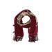 The Museum of Fine Arts Boston Scarf: Burgundy Floral Motif Accessories